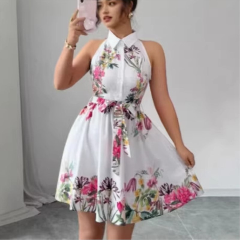 French Vintage Floral Midi Dress - Damen Blumenkleid 2026 Frühling Sommer Neuer