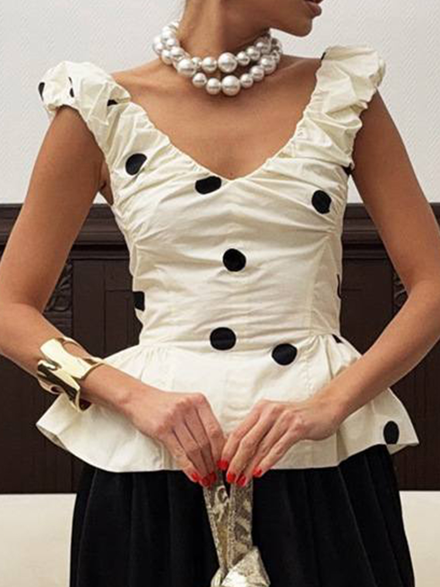 Damen 2-teiliges Polka-Dot-Kle – Dresses Bewertung und Preis