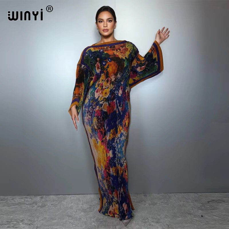 WINYI Sommer Plissee elastisch – Boho Summer Beach Maxi Dress Bewertung und Preis