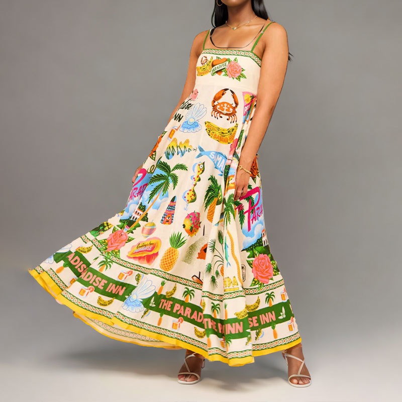 Damenkleid, schulterfrei, V-Au – Boho Summer Beach Maxi Dress Bewertung und Preis