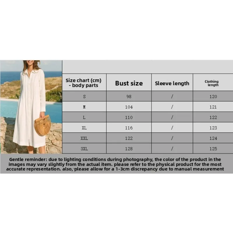 Europäisches, langes, lockeres – Casual Loose Linen Shirt Dress Bewertung und Preis