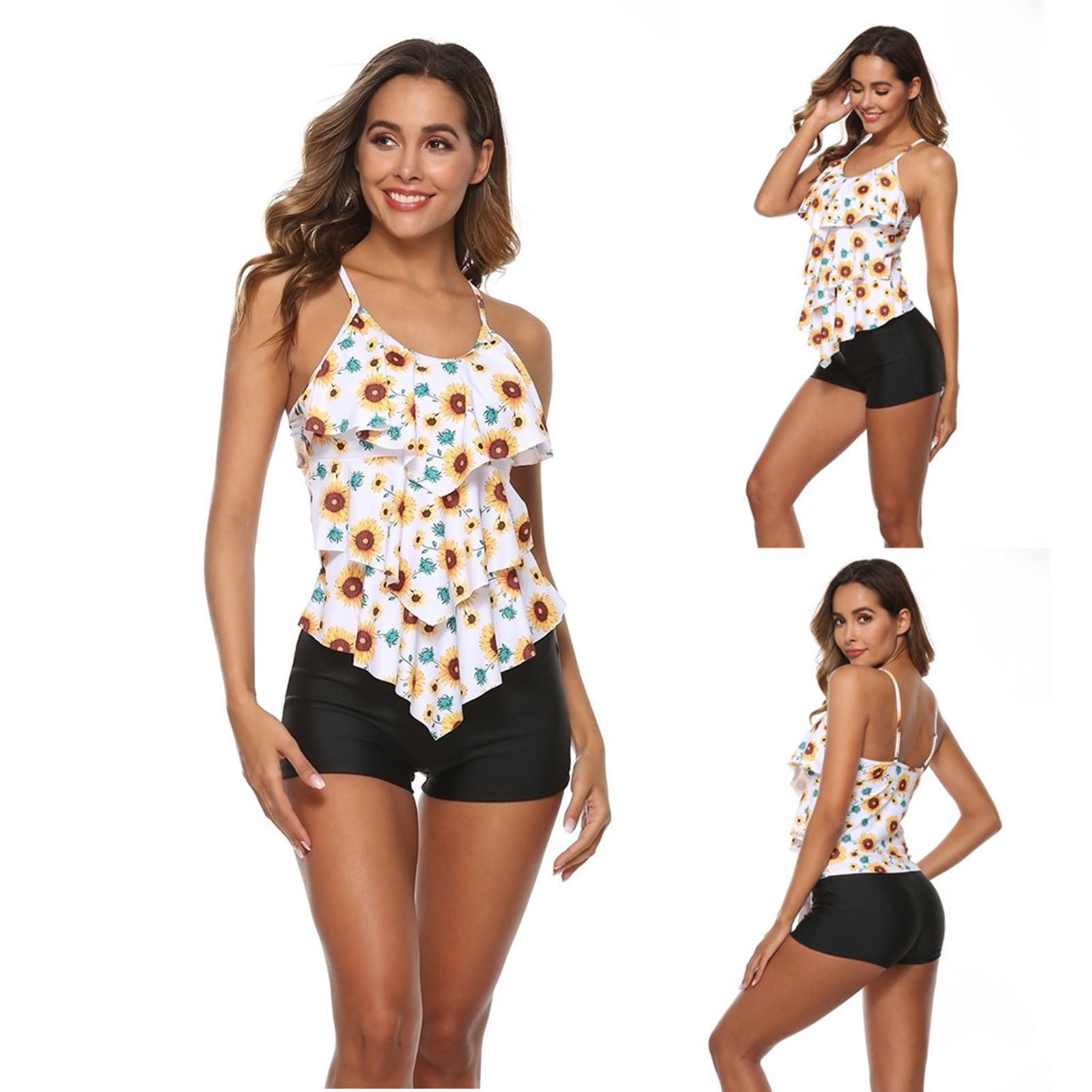 Damen-Bikini mit Blumenmuster, – Tops Bewertung und Preis