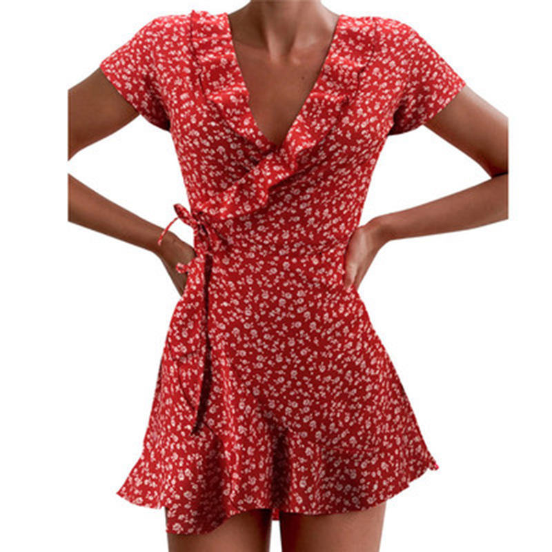Sommer-Damenkleid mit Blumenmu – French Vintage Floral Midi Dress Bewertung und Preis
