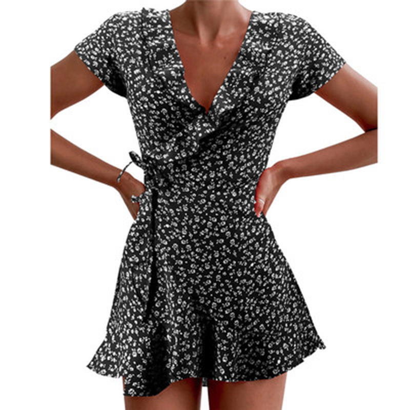 Sommer-Damenkleid mit Blumenmu – French Vintage Floral Midi Dress Bewertung und Preis