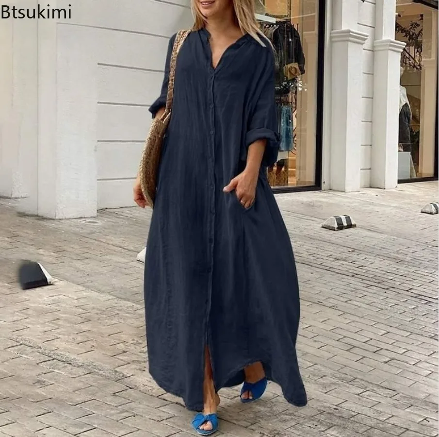 2026 Damen Casual Baumwoll-Lei – Casual Loose Linen Shirt Dress Bewertung und Preis