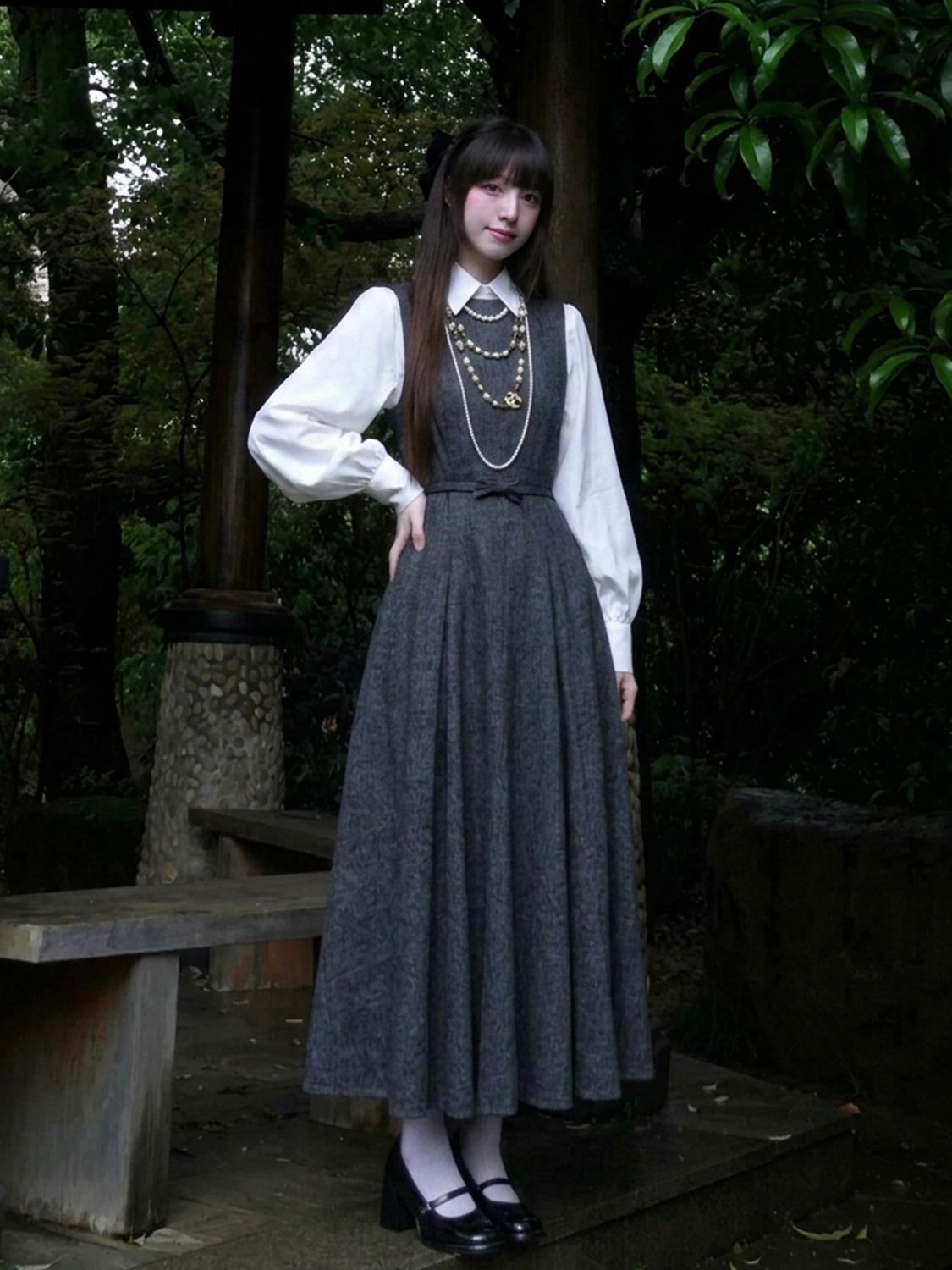 Koreanisches Hepburn-Stil 2-te – Korean Style A Line Shirt Dress Bewertung und Preis