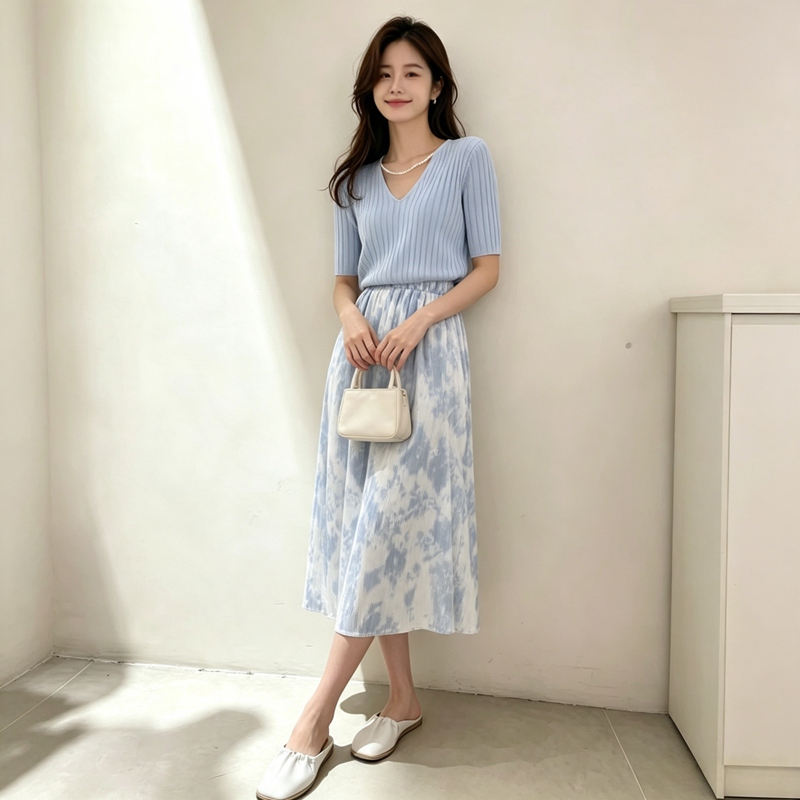2026 Sommer Elegantes Kurzarm- – Korean Style A Line Shirt Dress Bewertung und Preis