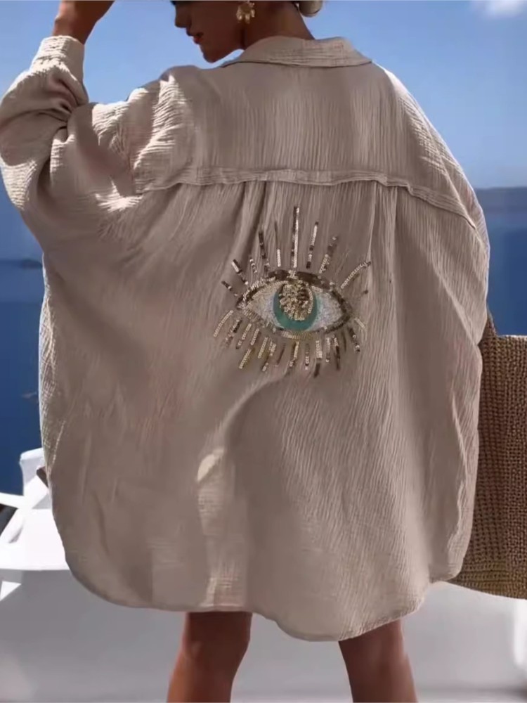 Sommerliches Freizeitkleid mit – Casual Loose Linen Shirt Dress Bewertung und Preis