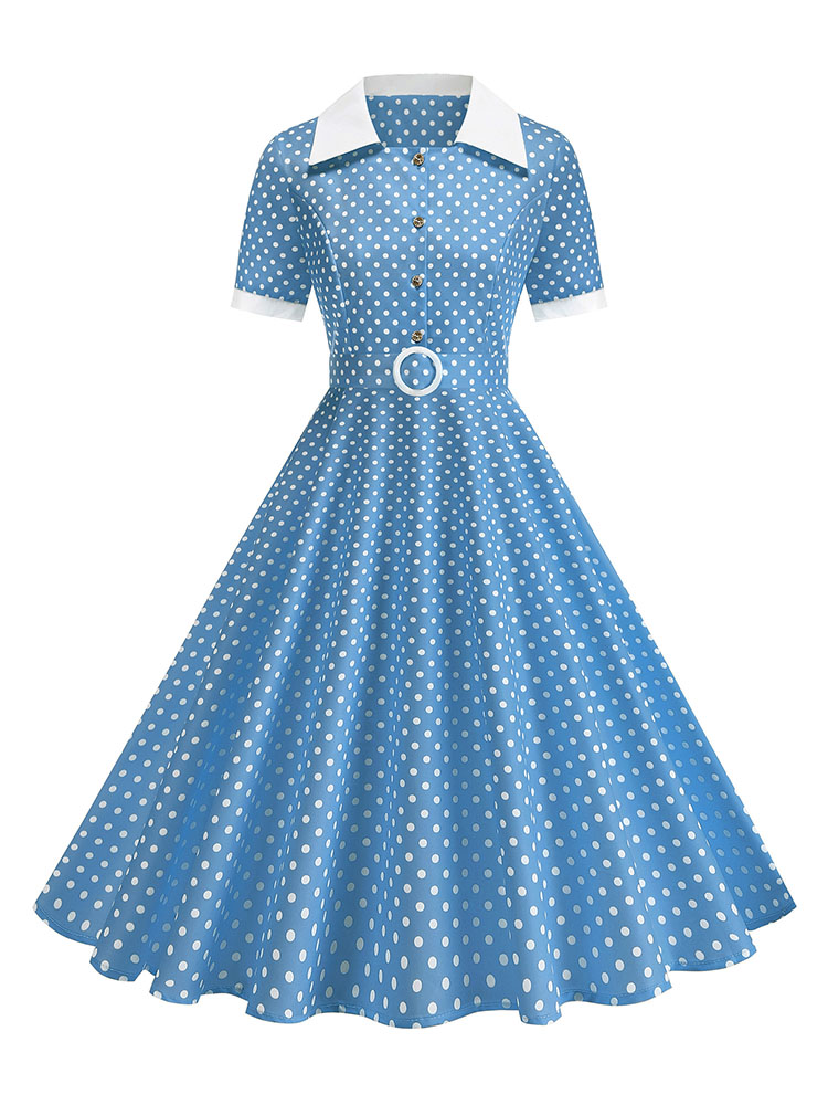 Vintage Damen Sommerkleid mit  – French Vintage Floral Midi Dress Bewertung und Preis