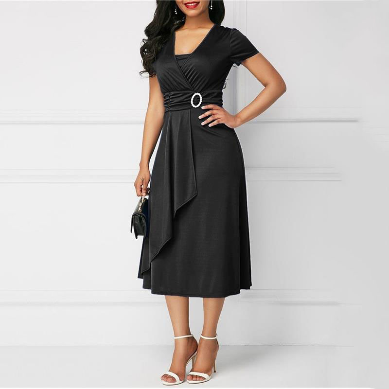 We.Fine Kleid Frauen Einfarbig – French Vintage Floral Midi Dress Bewertung und Preis