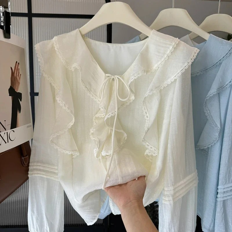 Französische V-Ausschnitt Blus – Blouses Bewertung und Preis