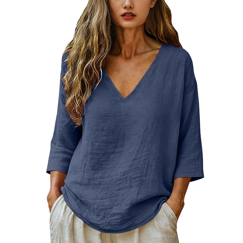 Damen V-Ausschnitt Dreiviertel – Blouses Bewertung und Preis
