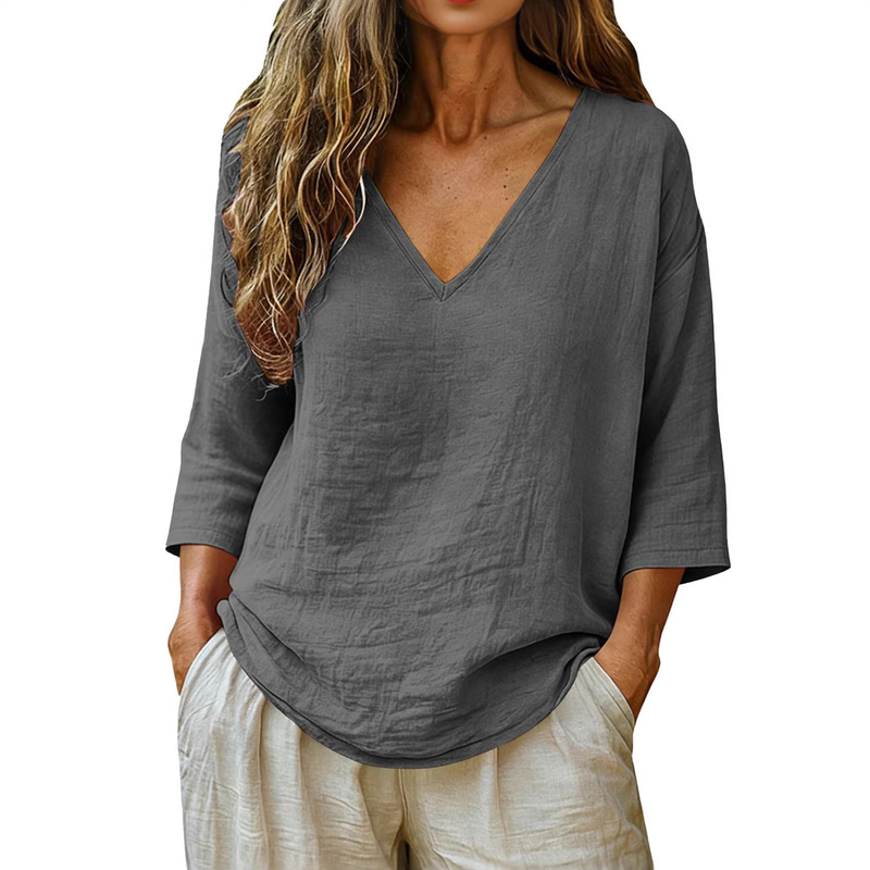 Damen V-Ausschnitt Dreiviertel – Blouses Bewertung und Preis