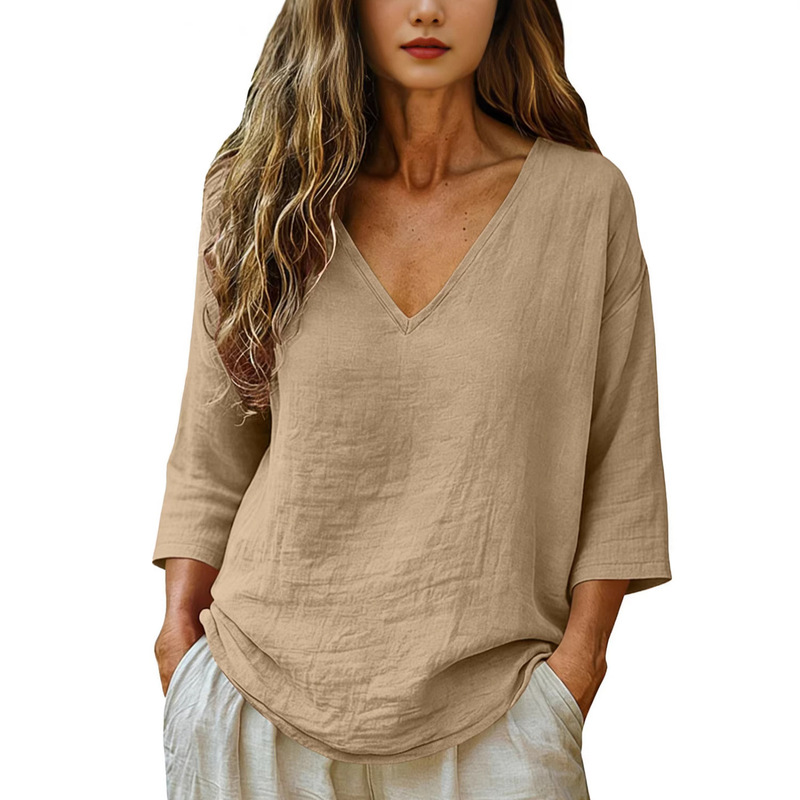 Damen V-Ausschnitt Dreiviertel – Blouses Bewertung und Preis